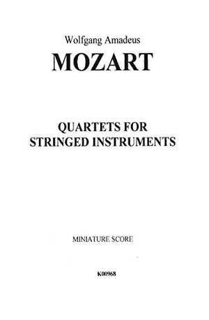 String Quartets K. 80, 155, 156, 157, 158, 159, 160, 168, 169, 170, 171, 172, 173: Miniature Score (Kalmus Edition),Used