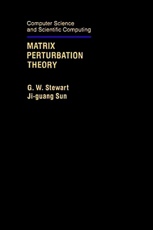 Matrix Perturbation Theory (Computer Science and Scientific Computing),Used