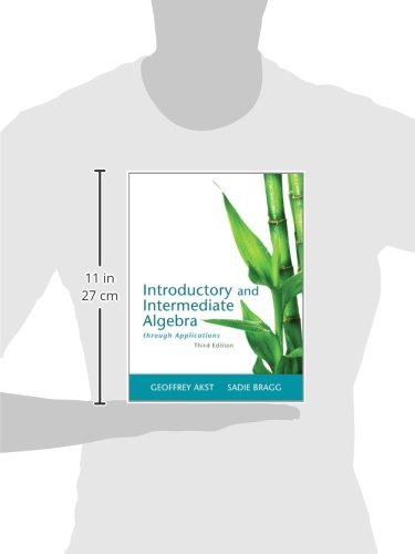 Introductory and Intermediate Algebra through Applications (3rd Edition),Used