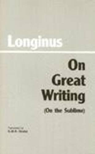 On Great Writing (On the Sublime) (Hackett Classics),Used