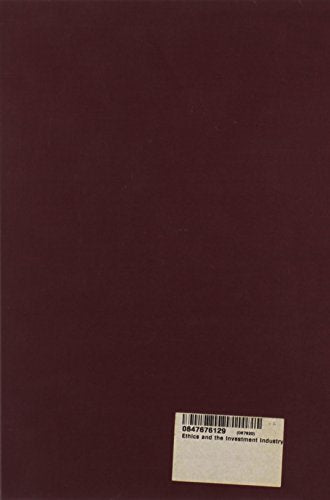 Ethics and the Investment Industry,Used