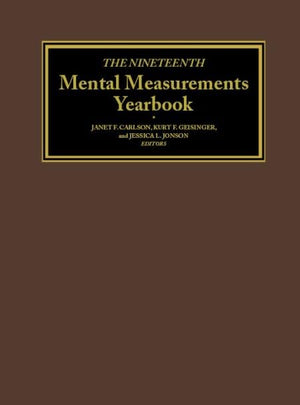 The Nineteenth Mental Measurements Yearbook (Buros Mental Measurements Yearbook),Used