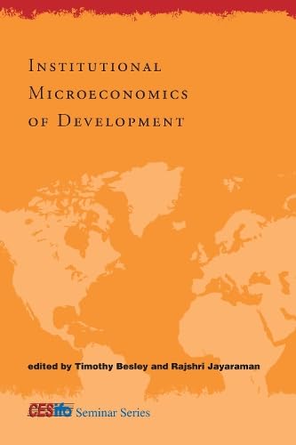 Institutional Microeconomics Of Development (Cesifo Seminar Series),Used