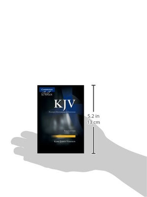 KJV Pocket Reference Bible, Black French Morocco Leather with Zip Fastener, Redletter Text, KJ243:XRZ Black French Morocco Leat