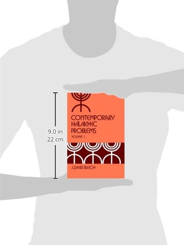 Contemporary Halakhic Problems, Vol. 1 (Library Of Jewish Law And Ethics),Used