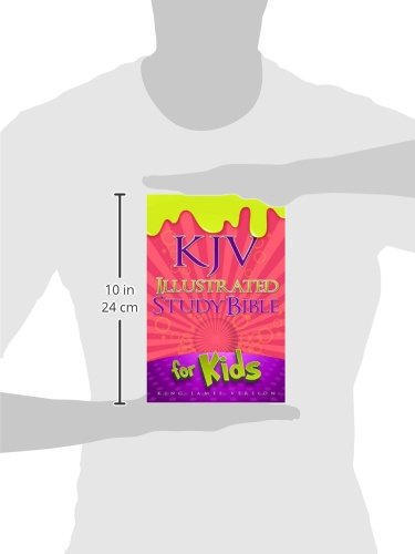 KJV Illustrated Study Bible for Kids, Pink LeatherTouch,Used