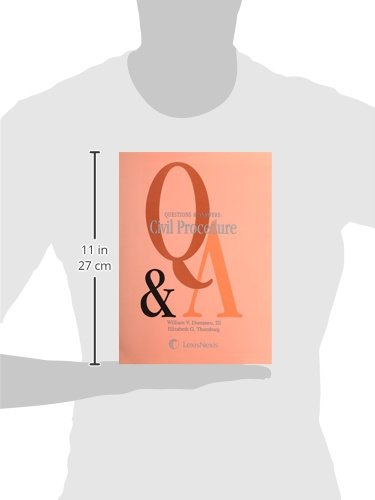 Questions & Answers: Civil Procedure (Multiple Choice and Short Answers Questions and Answers, First,Used