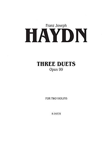 Three Duets, Op. 99 (Kalmus Edition),Used