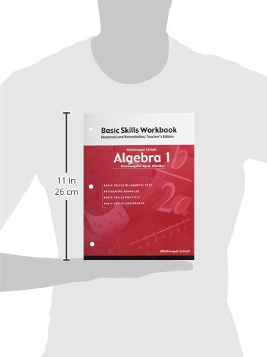 Algebra 1: Concepts and Skills: Basic Skills Workbook: Diagnosis and Remediation Teacher Edition,Used