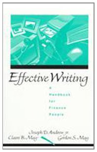 Effective Writing: A Handbook for Finance People,Used