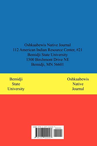 Oshkaabewis Native Journal (Vol. 3, No. 1),Used