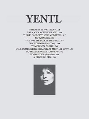Yentl  Original Motion Picture Soundtrack: Piano/Vocal/Chords,Used