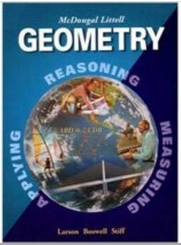 McDougal Littell High School Math Florida: Student Edition Geometry 2004 (Larson Geometry 2001),Used