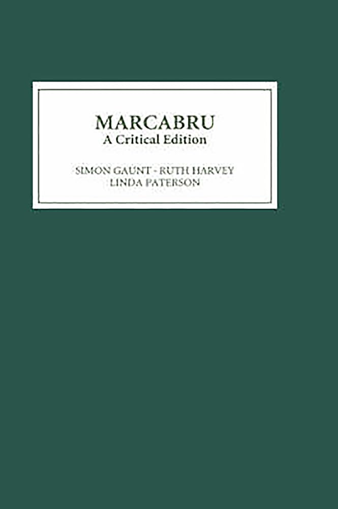 Marcabru : A Critical Edition
