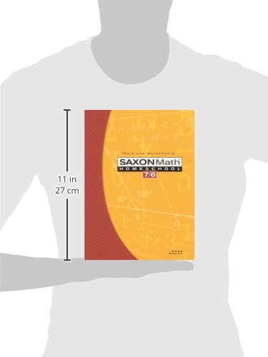 Saxon Math 7/6, Homeschool Edition: Tests and Worksheets (Reproducible),Used