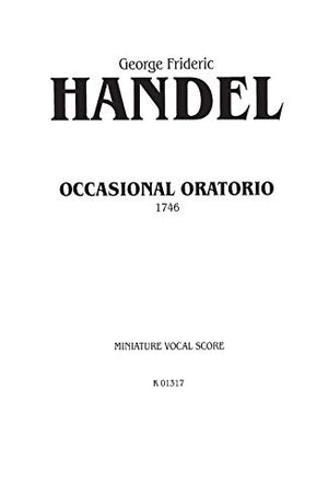 The Occasional Oratorio: SATB or SSAATTBB with SSTB Soli (German, English Language Edition), Miniature Score (Kalmus Edition) (G,Used