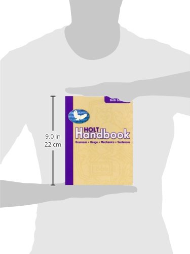 Holt Handbook: Grammar, Usage, Mechanics, Sentences, 6Th Course,Used