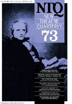 New Theatre Quarterly 73: Volume 19, Part 1 (New Theatre Quarterly, Series Number 73),Used