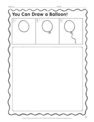 Follow The Directions & Draw It All By Yourself!: 25 Reproducible Lessons That Guide Kids To Draw Adorable Pictures,Used