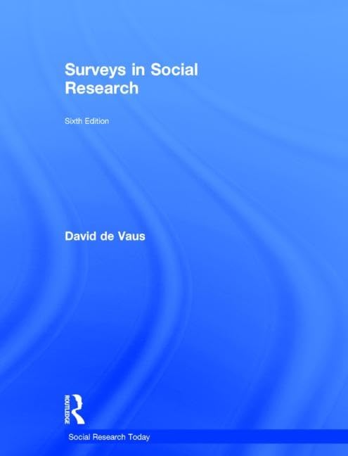 Surveys In Social Research (Social Research Today),Used