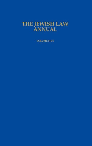 The Jewish Law Annual, Vol. 5,Used