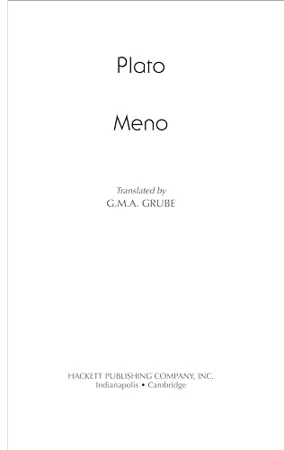 Meno (Hackett Classics),Used