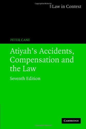 Atiyah's Accidents, Compensation and the Law (Law in Context),Used