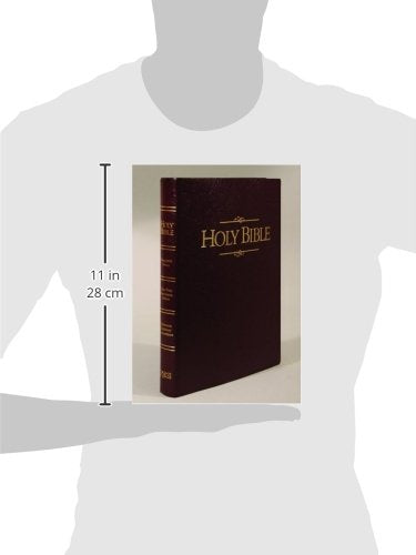 Holy Bible, Giant Print Presentation Edition: King James Version, Burgandy Cover,Used
