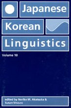 Japanese/Korean Linguistics, Volume 10 (Volume 10),Used