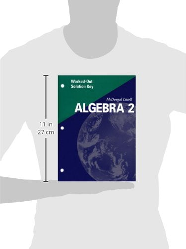 Algebra 2 WorkedOut Solution Key 2001,Used