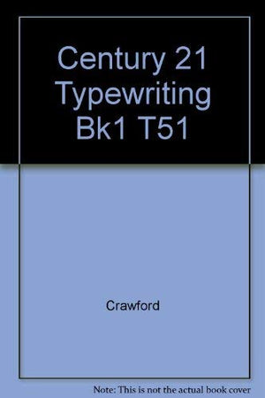 Century TwentyOne Typewriting: Book 1,Used