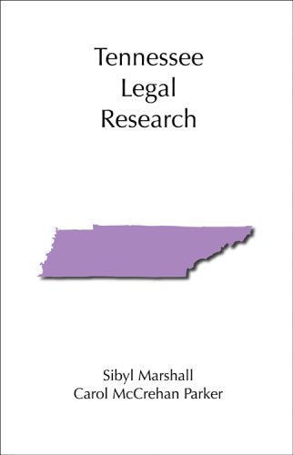 Tennessee Legal Research (Legal Research Series),Used