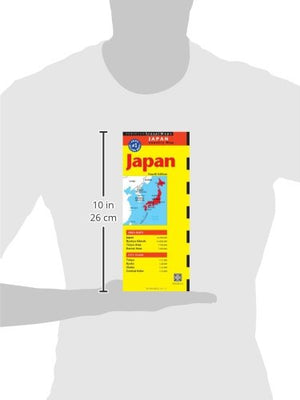 Japan Travel Map Fourth Edition (Periplus Travel Maps),Used