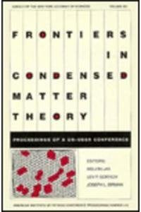 Frontiers in Condensed Matter (AIP Conference Proceedings, 213),Used