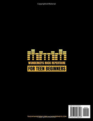 WunderKeys Rock Repertoire For Teen Beginners: Piano Pieces In The C 5Finger Scale | With Teacher Duets,Used
