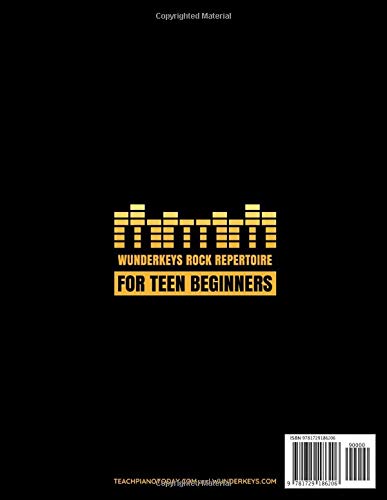 WunderKeys Rock Repertoire For Teen Beginners: Piano Pieces In The C 5Finger Scale | With Teacher Duets,Used