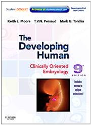The Developing Human: Clinically Oriented Embryology with Student Consult Online Access, 9th Edition,Used