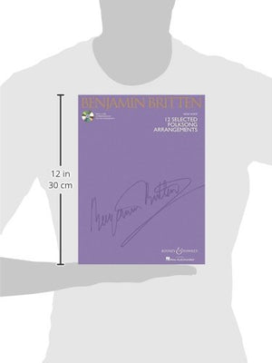 12 Selected Folksong Arrangements with audio of performances and accompaniments High Voice, Book/Online Audio,Used