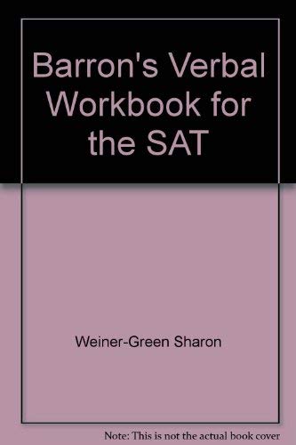 Barron's Verbal Workbook for the SAT,Used