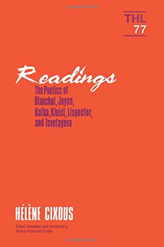 Readings: The Poetics Of Blanchot, Joyce, Kakfa, Kleist, Lispector, And Tsvetayeva (Volume 77) (Theory And History Of Literature,Used