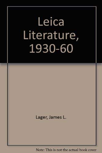 Leica Literature: 1930  1960,Used