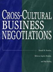 CrossCultural Business Negotiations,New