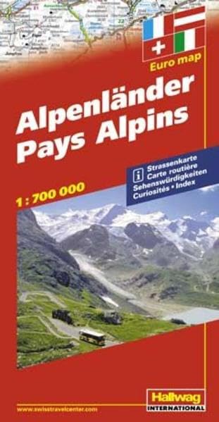 Alpenlnder / Alpine Countries (Road Map)