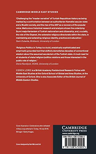 Religious Politics in Turkey: From the Birth of the Republic to the AKP (Cambridge Middle East Studies, Series Number 54),Used