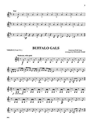 Strings Around the World  Folk Songs of the U.S.A.: Violin 3,Used