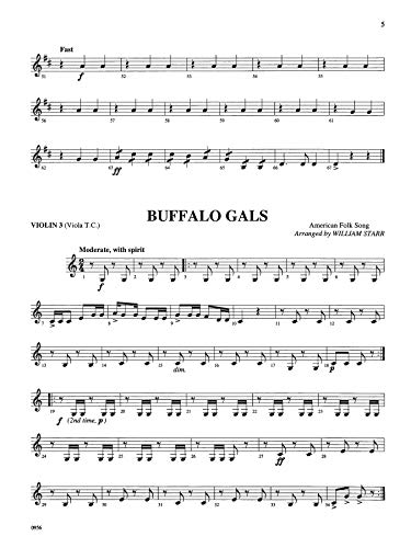 Strings Around the World  Folk Songs of the U.S.A.: Violin 3,Used