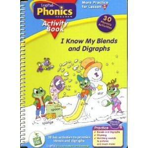 I Know My Blends and Diagraphs Activity Book (Interactive Book and Cartidge Included) (LeapPad Phonics Program),Used