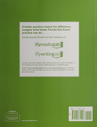 Thinking Through the Test: A Study Guide for the Florida College Basic Skills Exit Tests, Reading & Writing (W/ Answers),Used
