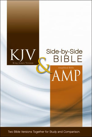 KJV, Amplified, SidebySide Bible, Hardcover, Red Letter Edition,Used