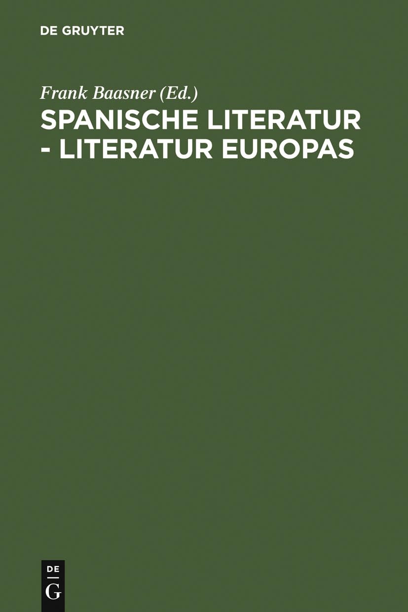Spanische Literatur  Literatur Europas: Wido Hempel zum 65. Geburtstag (German Edition),Used